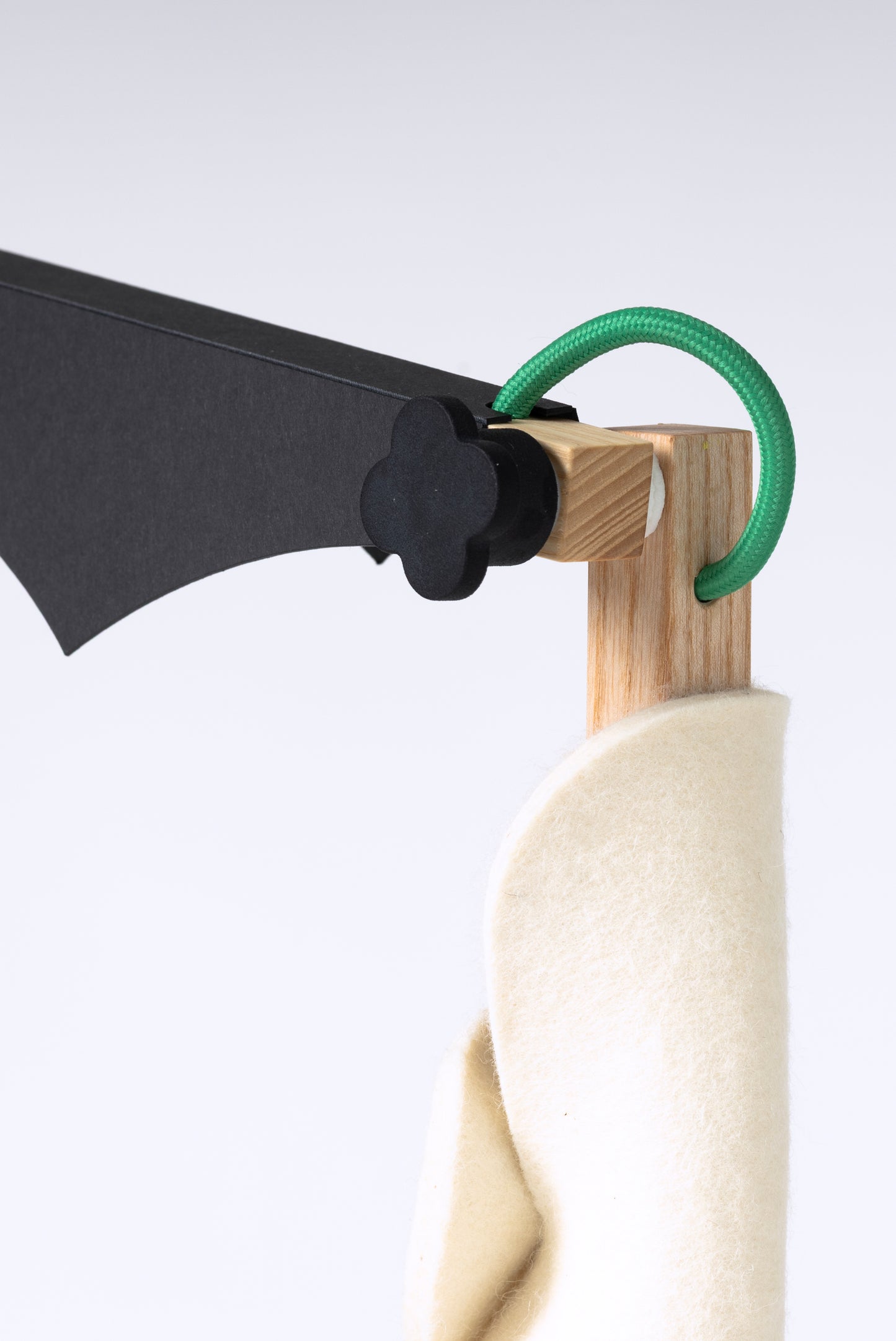 L table lamp with OLOP sleeve & DIP cardboard shade