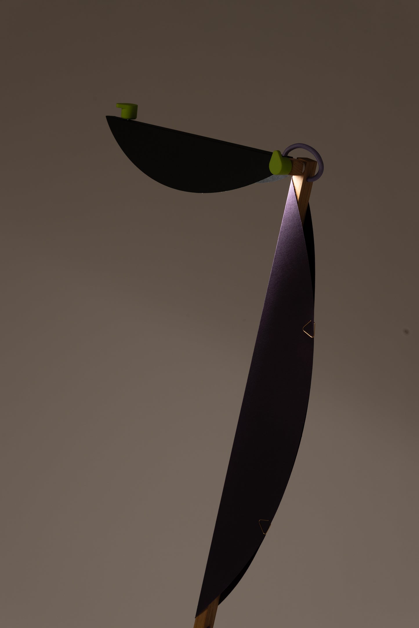 T floor lamp with HALFMOON add-ons