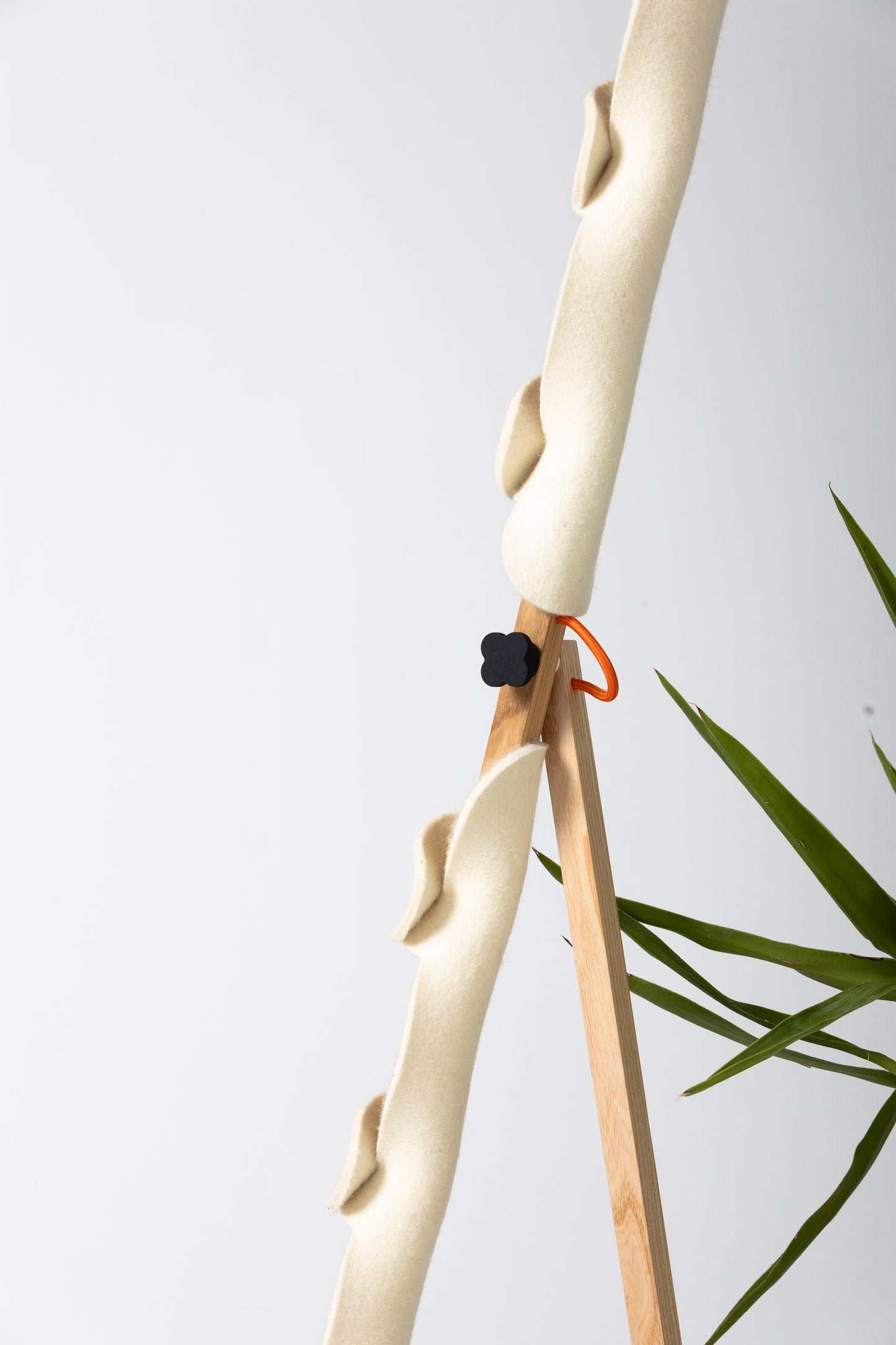 T floor lamp with OLOP sleeve & DIP shade