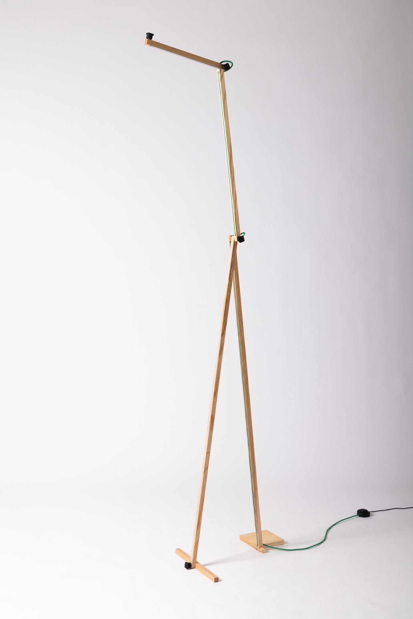 A floor lamp