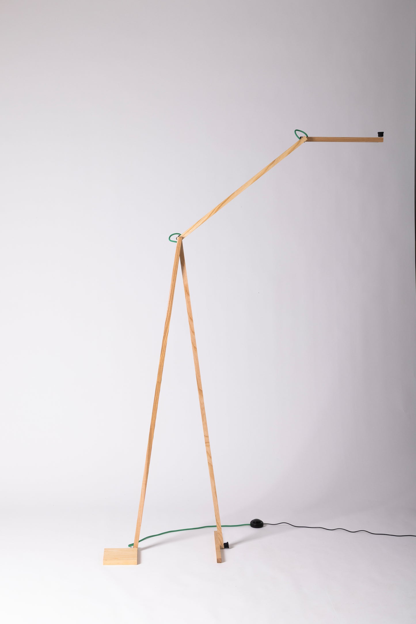 A floor lamp