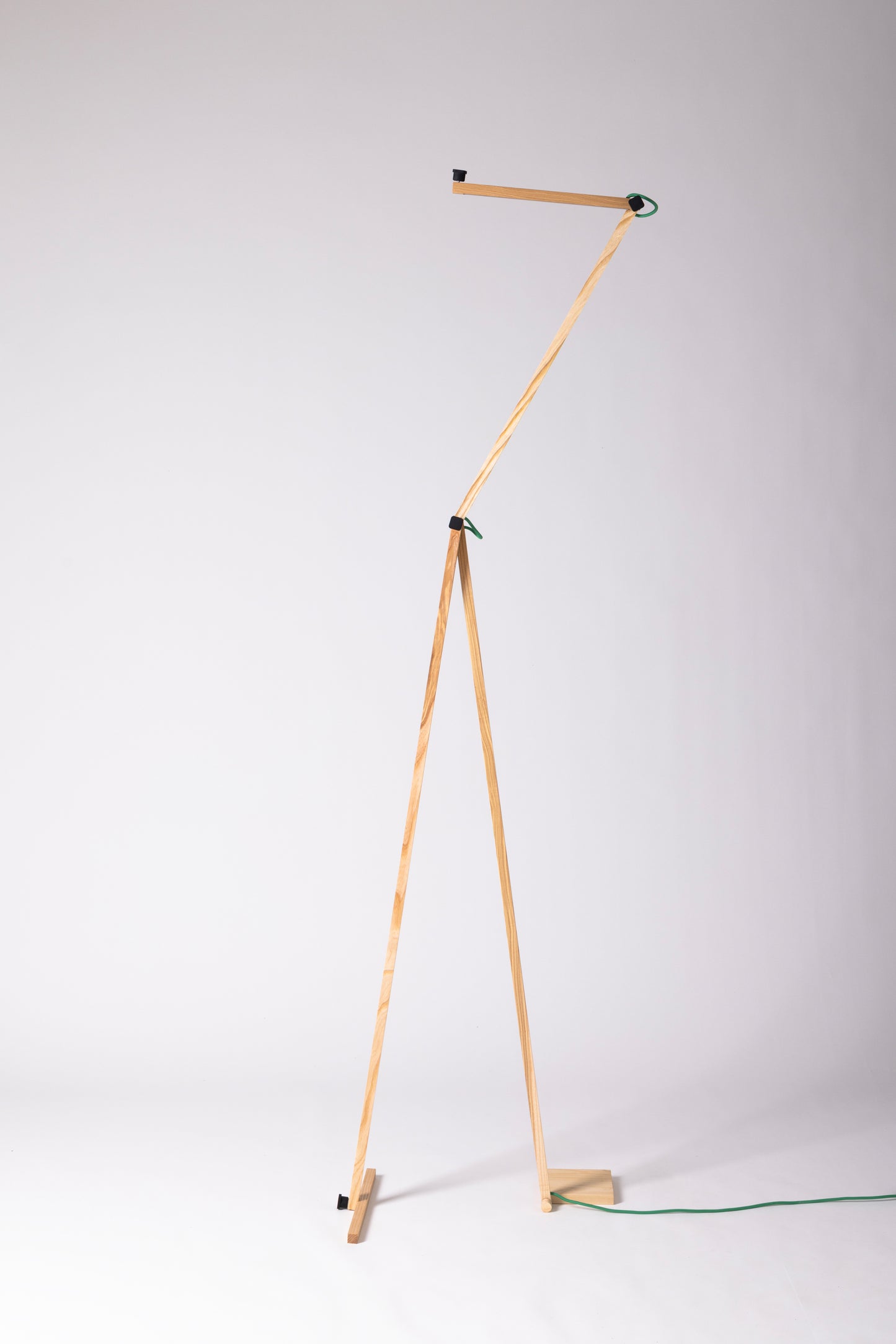 A floor lamp