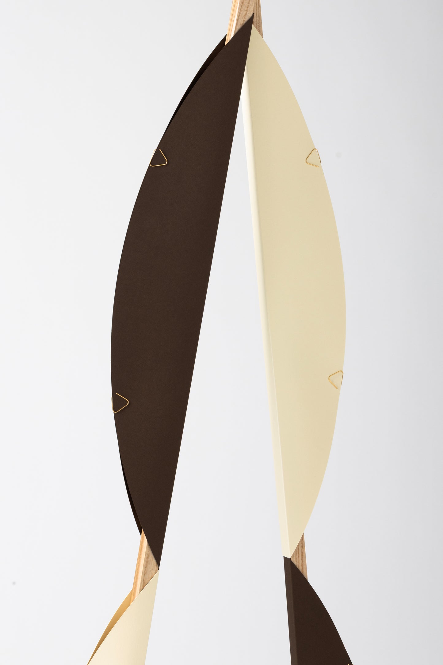 A floor lamp with HALFMOON shade and add-ons