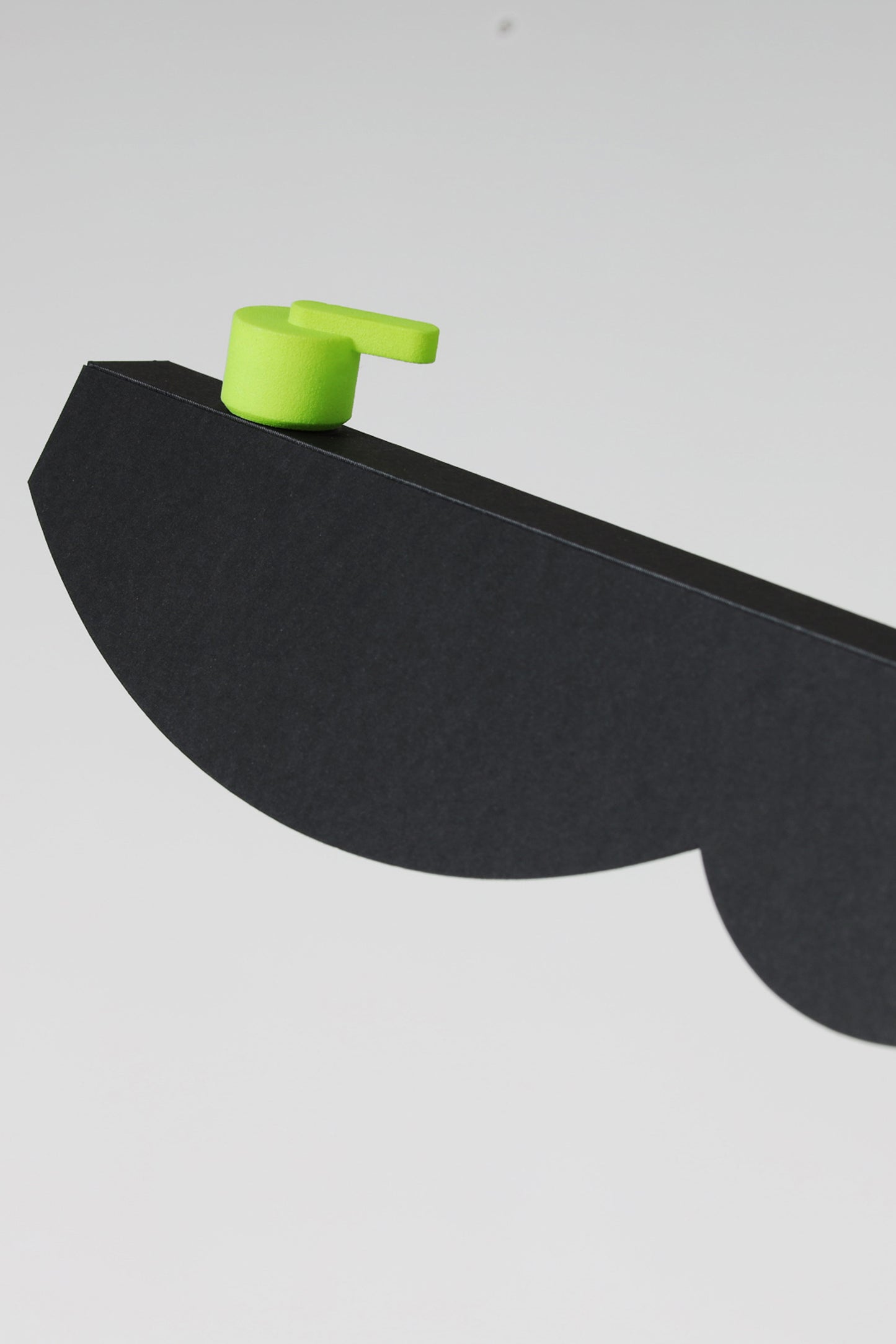 L table lamp with BLIP add-on and shade